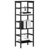 vidaXL Bookshelf Black Oak 40 x 29.5 x 115 cm Engineered Wood