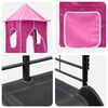 vidaXL Kids'Loft Bed Frame Black and Pink 99.5 x 190 cm Metal
