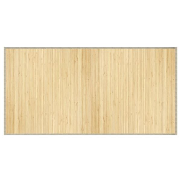 vidaXL Rug Rectangular Light Natural100x200 cm Bamboo