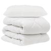 vidaXL Duvet Set with Pillow 2 pcs White Microfiber