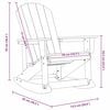 vidaXL Adirondack Rocking Chair White 92 x 73.5 x 92 cm HDPE