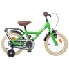 vidaXL Kids Bike 14 Inches for 3-5 Years Old Green