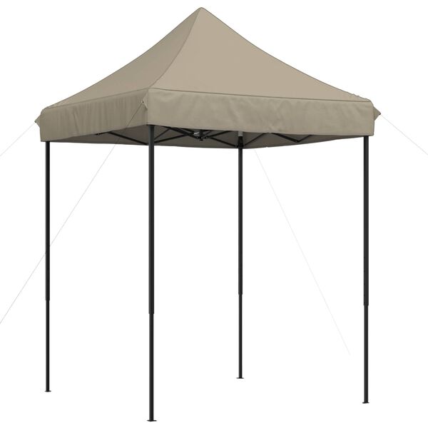 vidaXL Party Tent Folding Taupe 200 x 200 x 306 cm Oxford Fabric