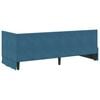 vidaXL Corner Bed Frame with Headboard Blue 80 cm x 200 cm Velvet