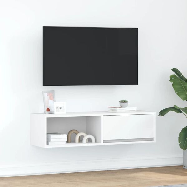 vidaXL TV Cabinet White 100x31x25.5 cm Engineered Wood
