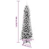 vidaXL Artificial Christmas Tree with 300 LEDs with Stand White 180 cm