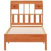 vidaXL Bookcase Bed without Mattress Wax Brown 75x190 cm Small Single Solid Wood Pine