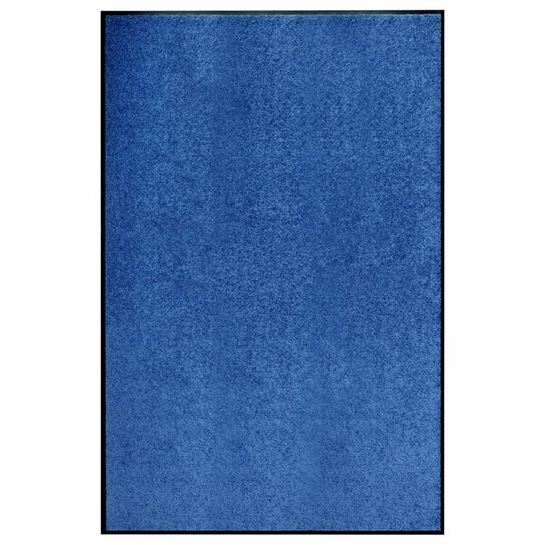 vidaXL Doormat Washable Blue 120x180 cm