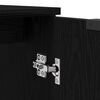 vidaXL Bathroom Furniture Set 4 pcs Black Oak Engineered Wood
