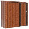 vidaXL Garden Sheds Brown 203 x 85.5 x 200 cm Metal