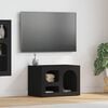 vidaXL TV Cabinet Black 60 x 35 x 40 cm Engineered Wood