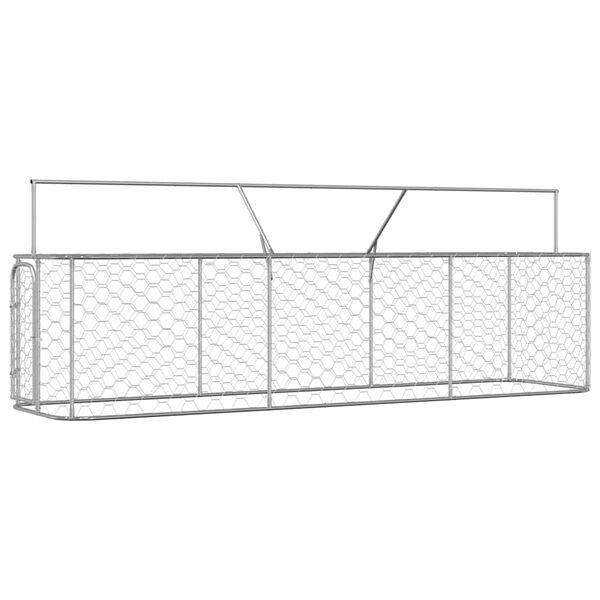 vidaXL Outdoor Dog Kennel with Roof 400x100x150 cm