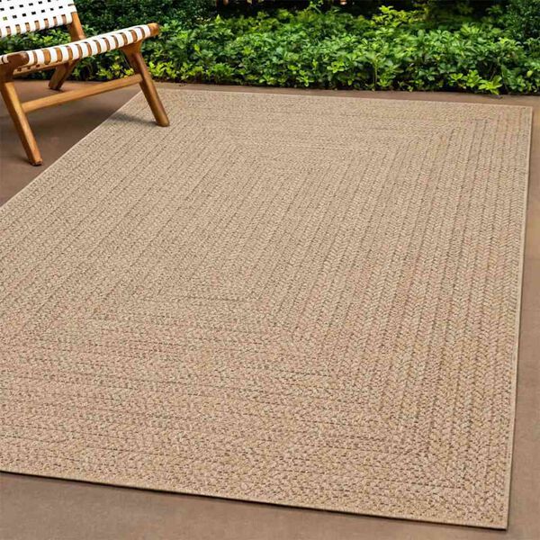 vidaXL Rug ZIZUR 200x200 cm Jute Look Indoor and Outdoor