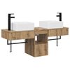 vidaXL Bathroom Furniture Set 3 pcs Artisan Oak Engineered Wood
