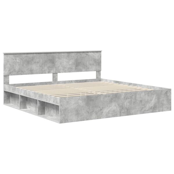 vidaXL Bed Frame with Headboard Concerte 200 x 200 cm Solid Pine Wood