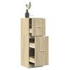 vidaXL Apothecary Cabinet Sonoma Oak 40x41x118 cm Engineered Wood