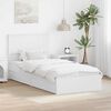 vidaXL Storage Bed with Headboard White 75 x 190 cm Engineered Wood