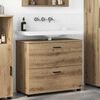 vidaXL Bathroom Cabinet with Drawer Artisan Oak 76.5 x 35 x 64 cm