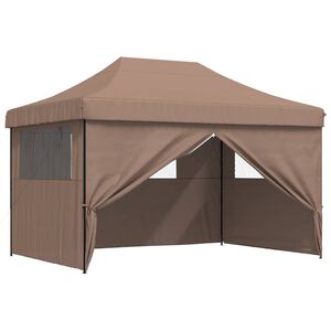 vidaXL Party Tent 279 x 410 x 315 cm Brown Oxford Fabric
