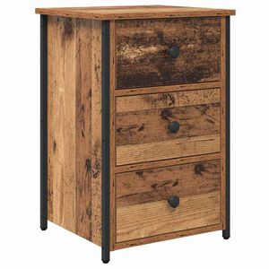 vidaXL Bedside Cabinet Brown 40 x 36 x 60 cm Solid Reclaim Wood