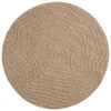 vidaXL Area Rugs Round Moire Natural &Oslash; 200 CM