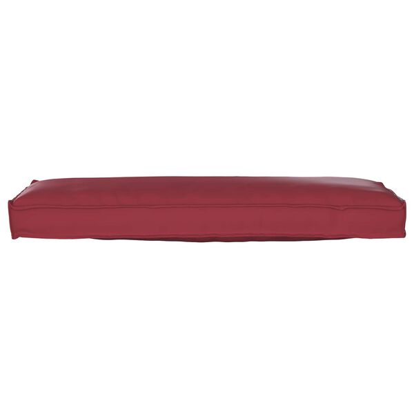 vidaXL Pallet Cushion for Bench Wine Red 120 x 40 x 8 cm Oxford fabric