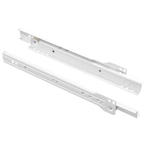 vidaXL Drawer Slide 2 pcs White 250 mm Steel