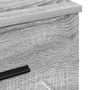 vidaXL Bedside Cabinet Grey sonoma 38 x 38 x 66 cm Engineered wood