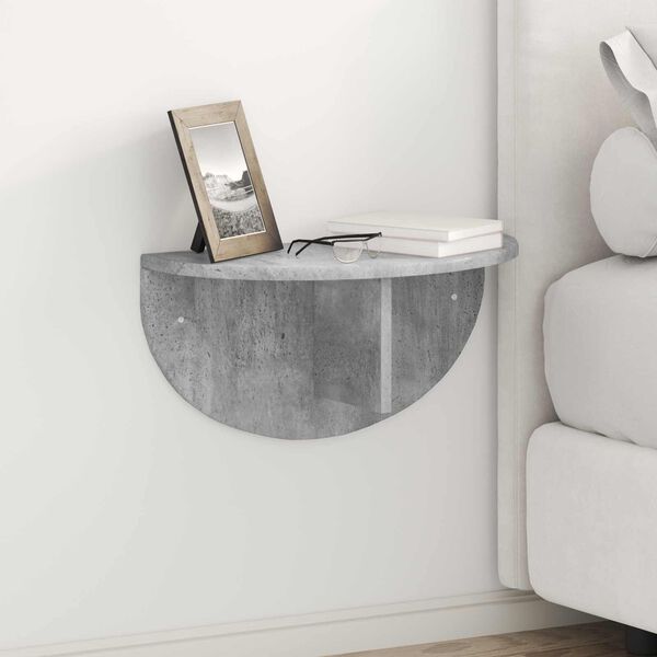 vidaXL Wall Shelf Concrete Grey 48 x 24 x 24 cm Engineered Wood
