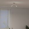 vidaXL Ceiling Spotlight with Spotlights Nickel 27 x 10 x 12 cm Metal