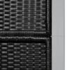 Outdoor Rattan Screen Divider Black