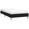 vidaXL Bed Frame without Mattress Black 90x190 cm Single Single Fabric