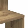 vidaXL Wall Corner Shelf Artisan Oak 32x32x127,5 cm Engineered Wood
