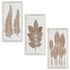 vidaXL Art Decor 3 pcs Brown and White 40 x 40 x 1.5 cm
