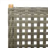 vidaXL Garden Chairs 2 pcs Grey Solid Wood Acacia and Poly Rattan