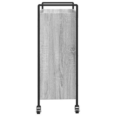 vidaXL Kitchen Trolley Grey Sonoma 70x30x82 cm Engineered Wood