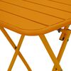 vidaXL Garden Table Mustard 55 x 55 x 73 cm Powder-coated Steel