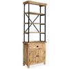 vidaXL Sideboard with Shelves Solid Mango Wood 65x30x180 cm