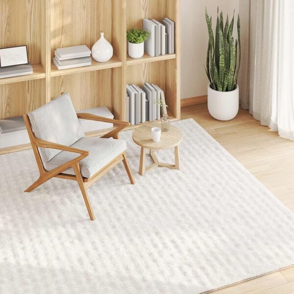 vidaXL Area Rugs Square Cream 240 x 240 cm