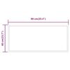 vidaXL LED Bathroom Mirror 40x90 cm
