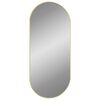 vidaXL Wall Mirror Gold 100x45 cm Oval