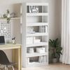 vidaXL Book Cabinet with Shelf White 80 x 30 x 198 cm Engineered Wood