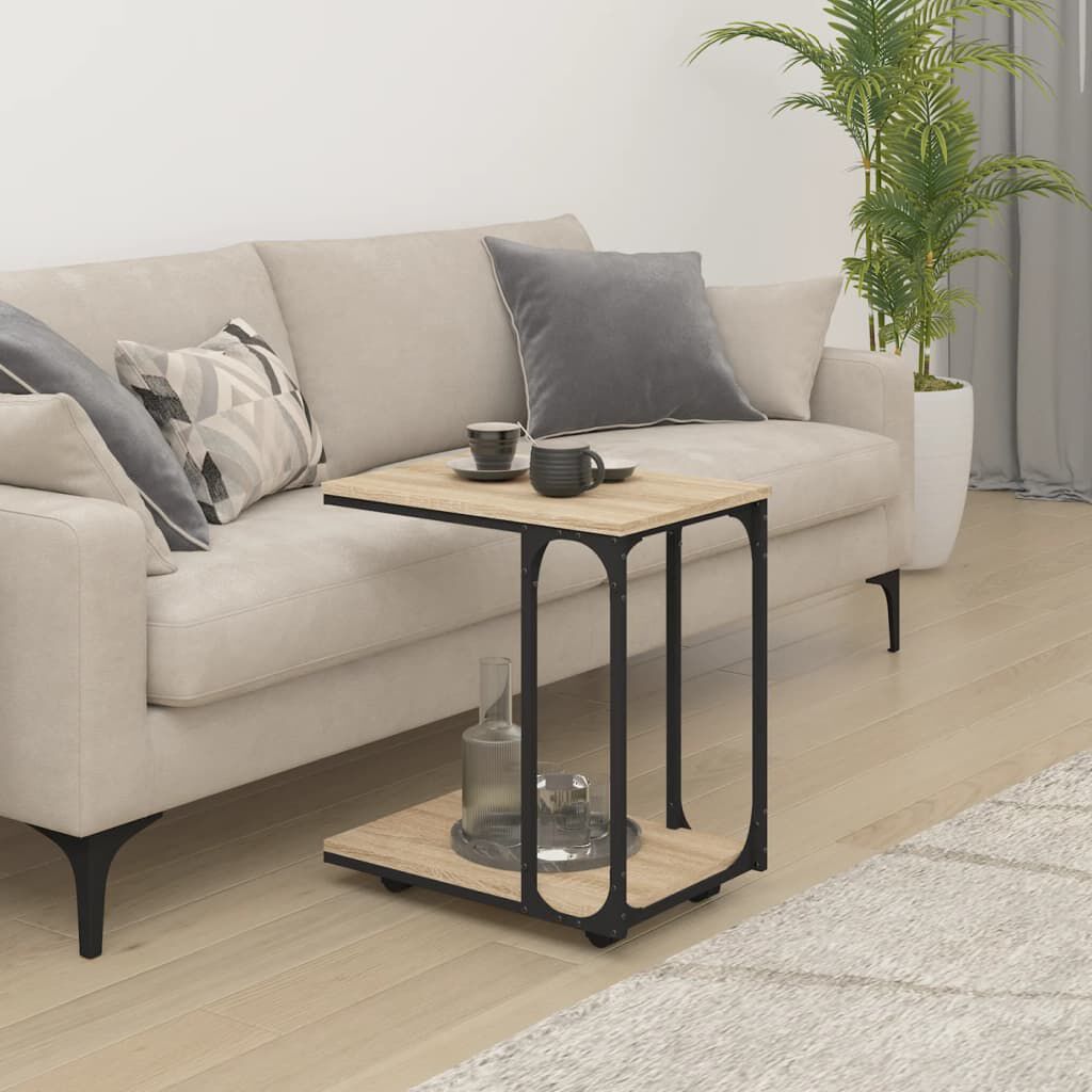 Wheeled sales sofa table