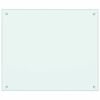vidaXL Kitchen Backsplashes 2 pcs White 70x60 cm Tempered Glass