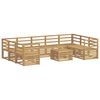 vidaXL Outdoor Sofa Set 10 pcs White Solid Acacia Wood