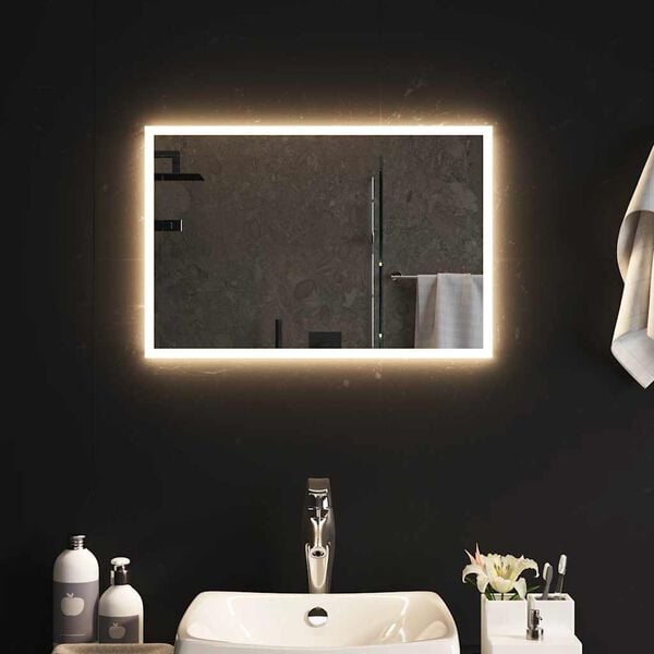 vidaXL LED Bathroom Mirror 60x40 cm