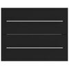 vidaXL Sink Cabinet Black 60x38.5x48 cm Engineered Wood