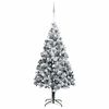 vidaXL Artificial Christmas Tree with 300 LEDs with Stand White 180 cm