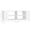 vidaXL Wall-Mounted TV Cabinet White 102x35x35 cm Engineered Wood