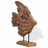 vidaXL Fish Sculpture Teak 40x12x57 cm